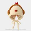 Sombrero de Invierno y Otoño para Niños Sombrero de Lana de Oso Sombrero de Algodón Tejido para Niñas Cálido Sombrero de Bebé Bufanda Conjunto de Dos Piezas