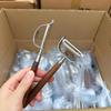 Cuchillo Pelador con Mango de Nogal Acero Inoxidable 304 Pelador de Frutas Papa Manzana Verdura Cuchillo Pelador Multifuncional Venta al por Mayor