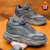 Zapatos de Hombre Otoño Transpirables Zapatos Deportivos Nuevo Estilo Más Terciopelo Modernos Versátiles Modernos Suela Gruesa Casual Correr Zapatos de Papá