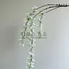 Glicina artificial colgante decoración floral para bodas, decoración del hogar, flores artificiales, flores artificiales para sala de estar decoración del hogar