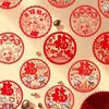 Decorações de Ano Novo para o Ano do Dragão: adesivos festivos para janela, recortes de papel, adesivos para vidro e decorações para porta/janela
