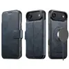 Funda de piel para teléfono plegable Iphone18Promax con ranura para tarjeta, succión magnética, soporte de carga inalámbrica dos en uno