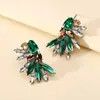 Pendientes Geométricos Huecos de Flor y Hoja de Moda y Simples de Lujo Ligero Estilo Europeo y Americano Pendientes Retro de Fiesta Tendencia Venta al por Mayor