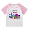 2023 nueva ropa infantil, camiseta de manga corta de verano para niños, camiseta raglán para niños y niñas, camiseta de media manga para bebés, top para niños