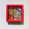 Colgante Zodiaco 2026 Año del Caballo, Llavero que Atrae Dinero, Pegatina Dorada para Teléfono Caballo Pequeño, Cadena para Teléfono al por Mayor