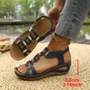 Nuevas Sandalias de Cuña Estilo Europeo y Americano para Mujer 2026, Verano, Correa Elástica, Suela Gruesa, Huecas, Moda Versátil, Tallas Grandes