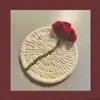2026 Amazon Transfronterizo Nuevo Hecho a Mano Flor de Ganchillo Tulipán Posavasos Artículos para el Hogar Manteles Individuales Tapetes Aislantes de Calor