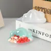 Caja de dulces de plástico con forma de nube azul marino creativa para boda, Luna Llena de bebé, regalo de agradecimiento, caja de almacenamiento pequeña, venta al por mayor de fábrica