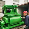 Fengda Machinery Exporta Máquina de Tijolos Tipo Js750 Misturador de Concreto Especial de Eixo Duplo Forçado Areia e Brita