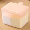 Caja de condimentos de doble compartimento para cocina doméstica, creativa, simple, impermeable, a prueba de aceite, caja de plástico, condimento en polvo de plástico, caja de condimentos al por mayor