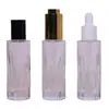 Botella Redonda Recta con Gotero Spot 30ml, Botella Popular de Vidrio con Malla para Esencia, Botella de Vidrio para Aceite Esencial Cosmético