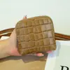 Organizador de joyería, monedero, tarjetero y llavero de piel de grano superior con patrón de cocodrilo, transfronterizo, gran capacidad, portátil