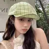 Boina plissada preta estilo Yamamoto japonês para mulheres, outono e inverno, chapéu equestre que afina o rosto, chapéu octogonal vintage em formato de nuvem