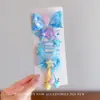 Nuevo Pasador de Pelo Azul con Lazo Estilo Princesa para Niñas, Accesorio para el Cabello de Niños de Malla con Lentejuelas, Pasador para Bebé, Tocado