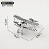 Adornos de Modelo de Avión Plateado Electrochapado de Lujo Ligero Estilo Europeo, Creativo y Personalizado para Gabinete de Vino, Vestíbulo, Decoración del Hogar, Adornos de Metal
