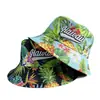 Sombrero de Pescador Estilo Isla Caliente al Aire Libre Transfronterizo Bordado 3D con Letras Estampado Digital Moda Versátil Sombrero de Cubo Amazon
