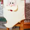 Capas de cadeira de decoração de Natal transfronteiriças, capas de cadeira tridimensionais de desenho animado, capas de cadeira de jantar, Papai Noel, boneco de neve, capas de banco de rena
