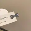 Pasador Pequeño de Lazo con Pedrería para Mujer, Pinza de Pato con Acabado de Alta Gama, Pasador para Flequillo Lateral para la Frente, Accesorio para el Cabello