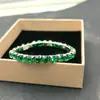 Nuevas joyas populares europeas y americanas más vendidas en eBay: Pulsera y brazalete elásticos de una sola fila para mujer, multicolor, de diamantes completos, accesorios al por mayor