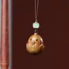 Palo de rosa, Sándalo verde, Sándalo, Madera arcoíris, Colgante para teléfono Gallo del Zodíaco Regalo accesorio