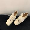 Zapatos Franceses de Hada Suave Nariz de Cerdo Poco Profundos para Mujer 2025 Nuevos de Primavera Retro Ballet de Noche Mary Jane