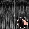Cortina de lluvia brillante transfronteriza 1M x 2M para vacaciones, escenario, fiesta, boda, hogar, diversas ocasiones, arreglo de decoración de cumpleaños