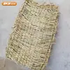 Bolsa de hierba tejida con paja bolsa de hierba antideslizante para camino alfombrilla de paja bolsa de hierba de control de inundaciones de doble cara alfombrilla de paja antideslizante bolsa de hierba de ataguía