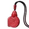 Pingente de Pixiu de Cinábrio Cru Dinheiro Fantasma da Montanha Ouro Roxo Areia Dourada Areia Vermelha Imperial Amuleto do Ano de Nascimento Venda por Atacado Dropshipping
