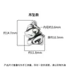 Cuentas de Plata Pura 999 Caballo del Zodiaco con Monedas de Cobre para la Buena Fortuna, Hilo de Cuentas Caballo Volador Ángel, Materiales para Manualidades