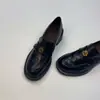Mocasines de tacón grueso, suela de plataforma, con estampado de camelia para mujer, nueva colección otoño 2026, zapatos de vestir estilo británico, planos sin cordones