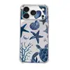 Fornecido diretamente pelo fabricante, novas capas de celular com tema oceânico de estrela-do-mar e coral para iPhone 15 Pro Max, perfeitas para as praias de verão