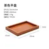 Bandeja de Madera con Orquídea Japonesa Rectangular Hotel Restaurante Bolsa Especial Bandeja de Té Retro con Taza de Té Logo Personalizado