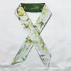 Novo Lenço de Seda Longo Estilo Coreano Primavera e Verão com Estampa de Frutas Cinto para Cabelo Gravata Longa Feminina Cinto de Seda Pequeno para Cabelo Feminino