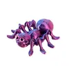Ornamento de Aranha Multi-Olhos Transfronteiriço Impresso em 3D, Decoração de Mesa Animal Realista com Articulações Integradas Móveis, Atacado
