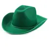 En stock sombrero de vaquero occidental Sombrero de vaquero Dick sombrero de vaquero no tejido sombrero de vaquero occidental rosa Set de sombreros de vaquero occidentales