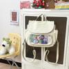 Bolso de mano multiusos mochila para estudiantes capa transparente bolsa linda y rica para el dolor clase de niña tutorial bolso cruzado