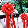 Carro do casamento fita flor casamento carro equipe decoração casamento flutuar laço fita mão flor suprimentos