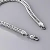 Popular Transfronteiriço 6mm Moda Masculina Pulseira Lateral Corrente de Malha Simples Europeia e Americana Frente e Verso Pulseira de Casal