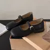 Zapatos Mary Jane Estilo Chanel para Mujer, Estilo Nuevo Primavera/Verano 2026, Mocasines Planos de una Sola Correa, Boca Poco Profunda