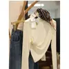 Esquentando~Super macia e elástica! Camiseta Base Feminina Outono Inverno Acetato Lã Liocel Malha Fina Escovada Gola Redonda Manga Longa