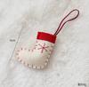 Meias de Natal de Feltro Formato de Luva Pendente de Decoração para Árvore de Natal Acessórios DIY