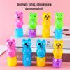 Pressione o som animal bonito urso descompressão descompressão pitada crianças pequenos brinquedos alunos da escola primária criativo desenho animado BB animal martelo