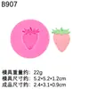 Molde de Silicone para Bolo de Morango Tridimensional Grande e Pequeno Morangos Ornamentos de Gesso para Aromaterapia Molde para Bolo Chocolate Gotejamento