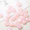 Venta al por mayor de fábrica color gelatina transparente color caramelo parche de platillo volante semicircular DIY aretes hechos a mano pasador accesorios de joyería cuentas