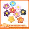 Cuentas de flores cuentas de silicona DIY accesorios de joyería hechos a mano pulsera de goma DIY mordedores de bebé cuerda cuentas de bolígrafo