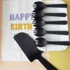 Vajilla de Pastel de Cumpleaños Plato y Tenedor Juego Combinación Cuchillo y Tenedor Plato Desechable Cuchillo y Tenedor Plato Tenedor y Cuchara de Plástico Para Llevar Rectangular