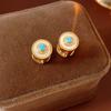 Pendientes Vintage de Zirconia y Nácar, Elegantes, Lujo Ligero, Exquisitos, Pequeños y con Estilo, Pendientes Versátiles