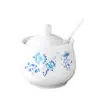 Pote de Tempero de Cerâmica Japonês Simples Caixa Garrafa Pote de Tempero Caixa Garrafa Pote de Sal Pote de Óleo Pote de Pimenta Pote de Vinagre Pote de Tempero