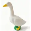 Ganso blanco artificial grande para exteriores, una lámpara de césped nueva y creativa con diseño de animal pato, perfecta para paisajismo y decoración de jardines