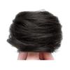 Diadema de pelo liso con peluca de cabeza de bola para mujer, estilo coreano, peluca realista con diadema, recogido perezoso, bolsa de peluca de estilo antiguo Hanfu